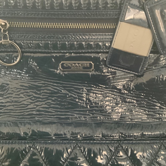 Navy Coach handbag - Picture 5 of 10